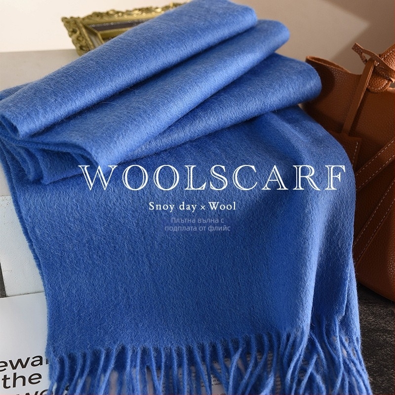 Шал – 100% вълна, ресни, warp тъкане, поддържа топлината, есен 2025