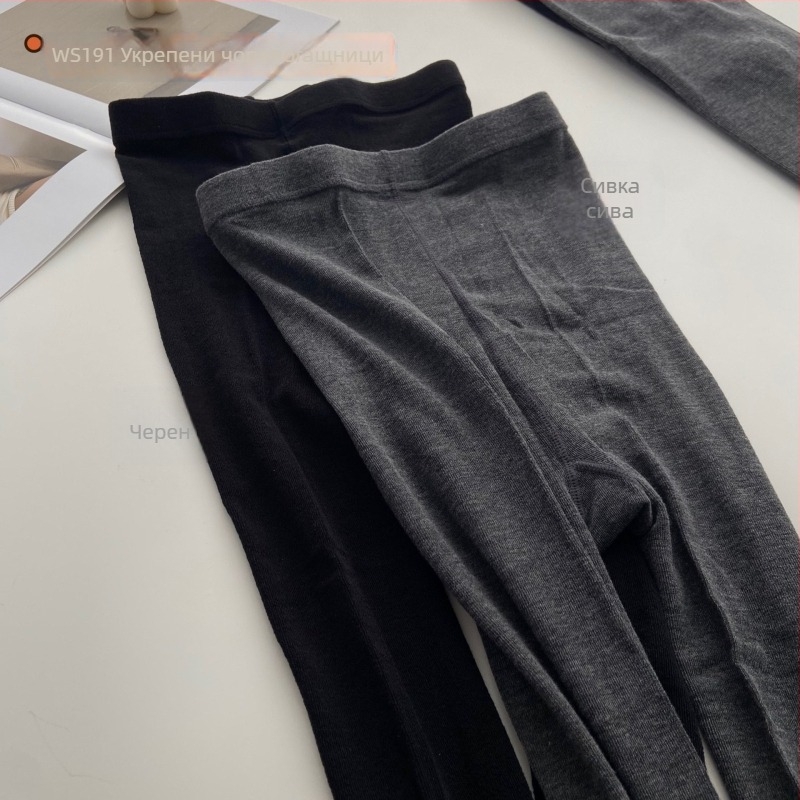 Дамски вискозни дебели колготки с пълен крак за топлина, едноцветен модел