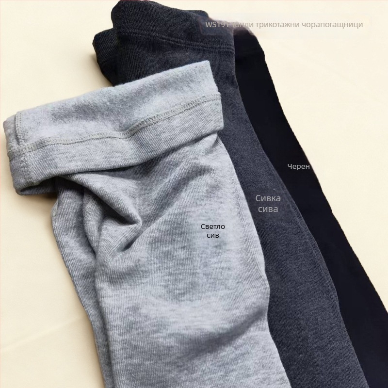 Дамски вискозни дебели колготки с пълен крак за топлина, едноцветен модел