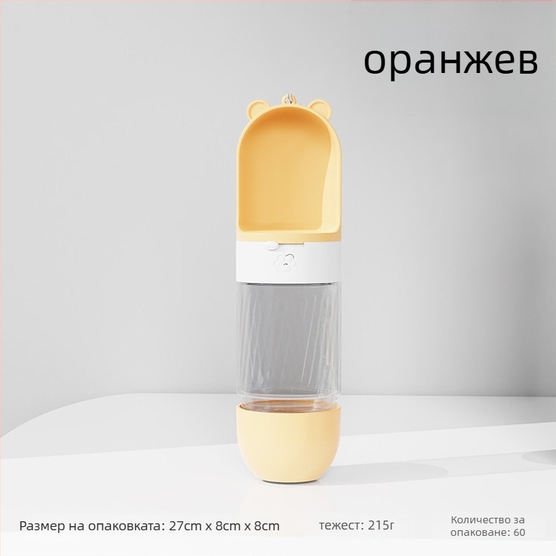 Котешка купа за хранене с интегрирана вода и храна — Материал: пластмаса + неръждаема стомана; Автоматично хранене; Марка: Dog Overlord; Опаковка: 50; За котки