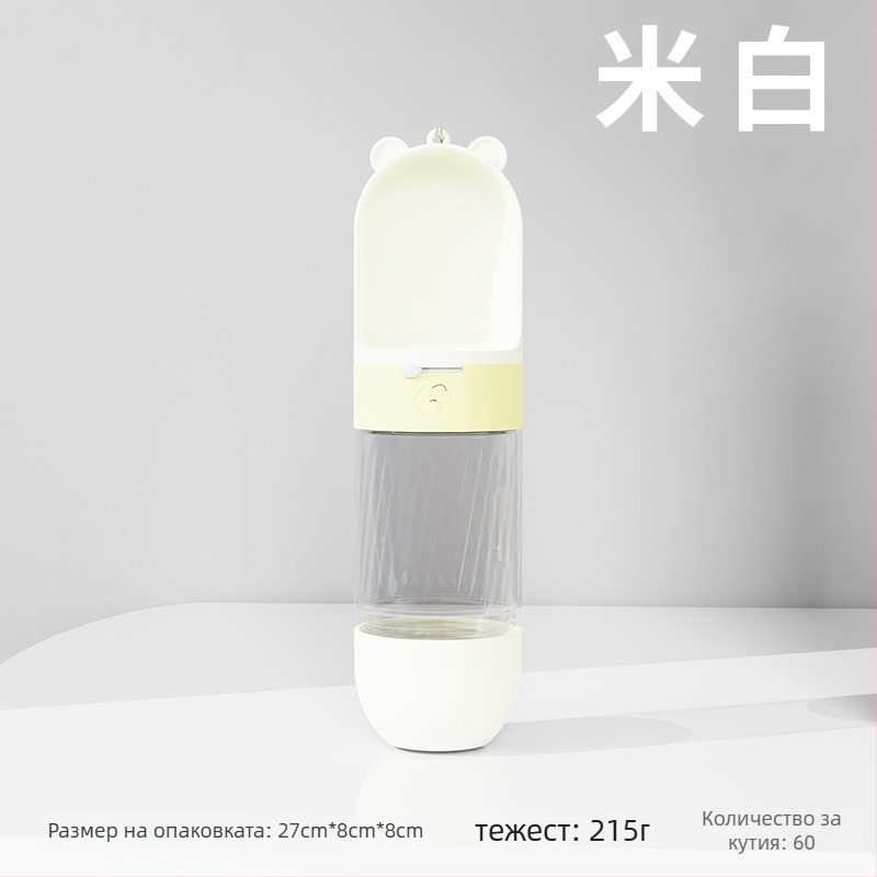 Котешка купа за хранене с интегрирана вода и храна — Материал: пластмаса + неръждаема стомана; Автоматично хранене; Марка: Dog Overlord; Опаковка: 50; За котки