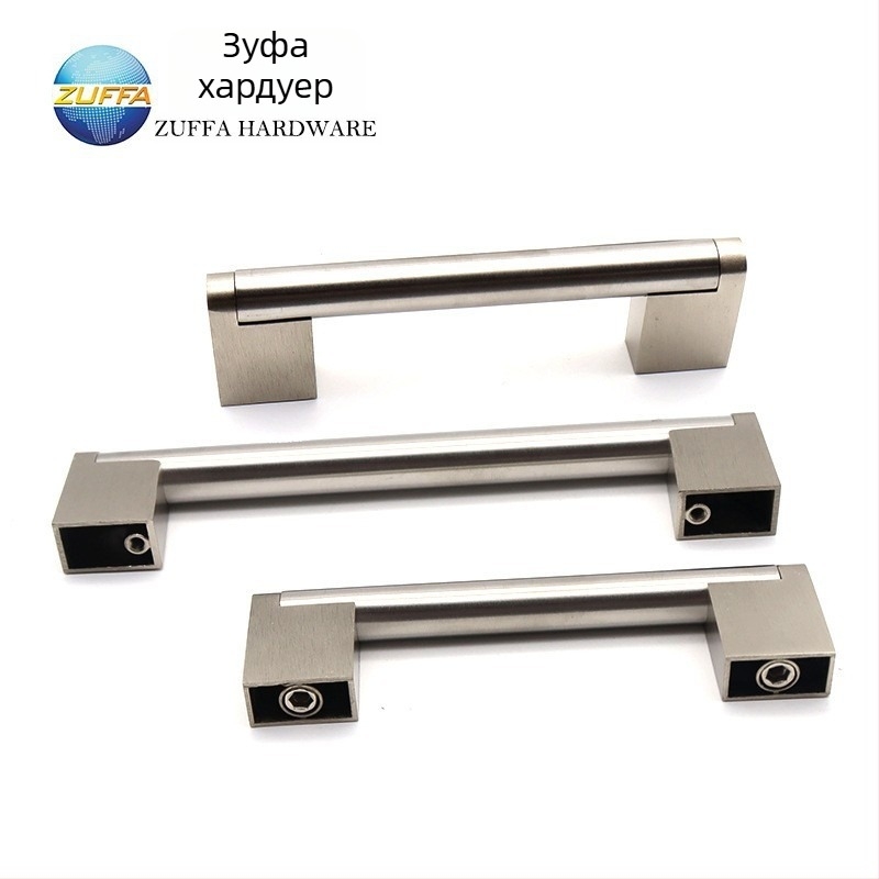 Вградена дръжка от неръждаема стомана за плъзгащи врати — модел правоъгълен или кръгъл; стил модерен минимализъм; материал: неръждаема стомана; процес: коване; предназначение: шкафове