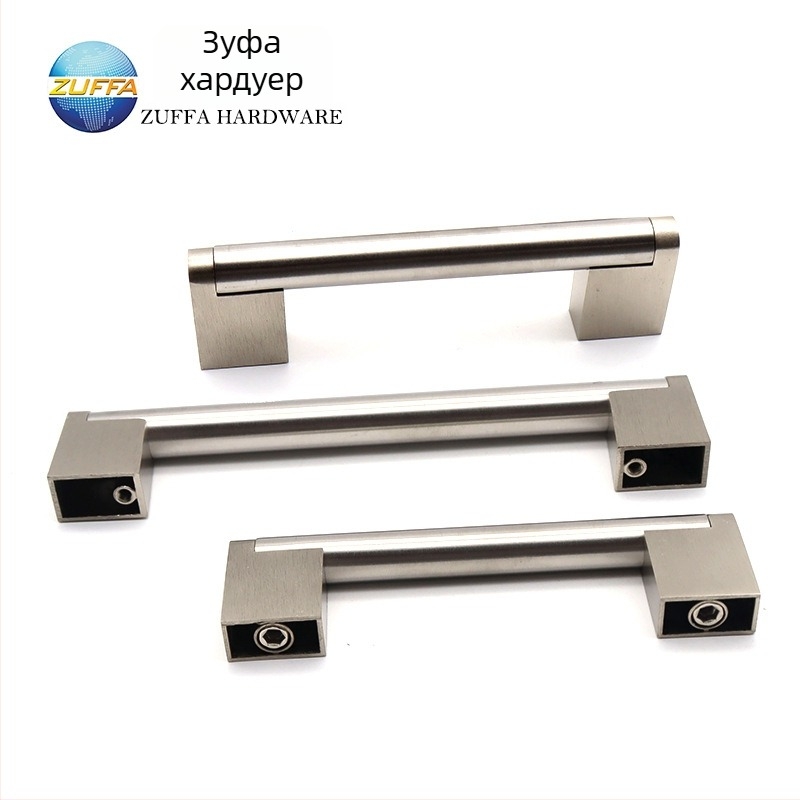 Вградена дръжка от неръждаема стомана за плъзгащи врати — модел правоъгълен или кръгъл; стил модерен минимализъм; материал: неръждаема стомана; процес: коване; предназначение: шкафове