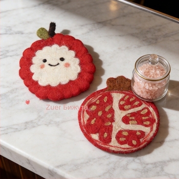 DIY аксесоари за бижута, филцова подложка за чаши с агънче, ръчно изработено, карикатурен стил