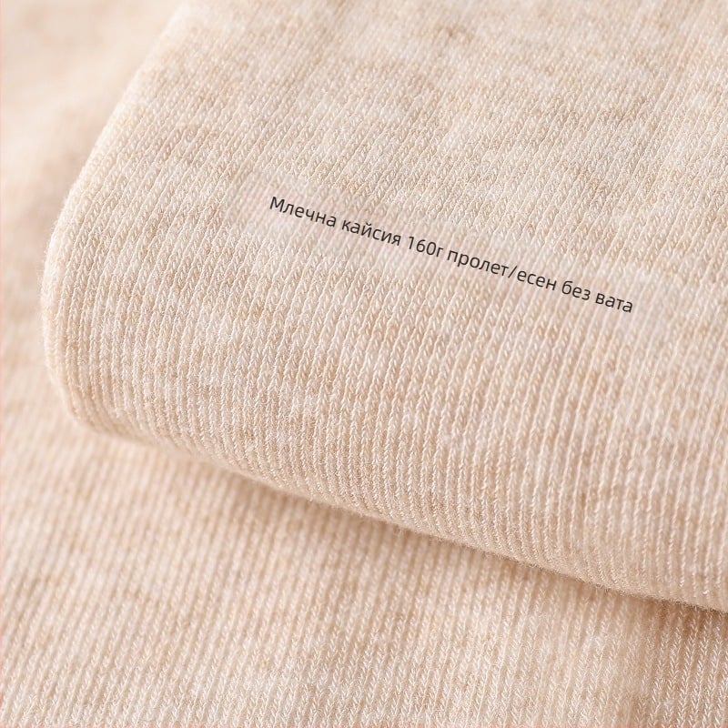 Дамски памучни клин-леггинси в японски стил с вертикални ивици; повдигане на задника, оформяне.