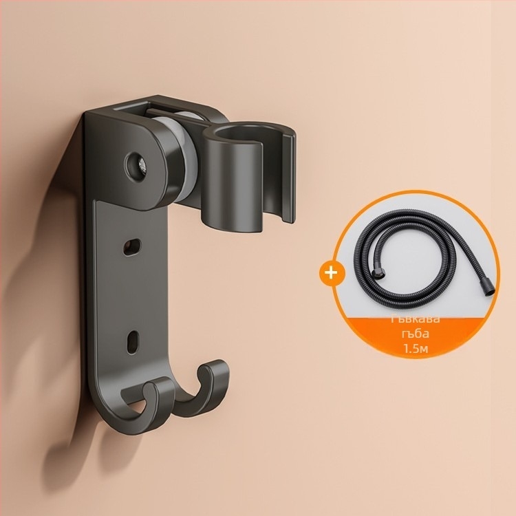 Душов държач за стенен монтаж, космически алуминий, въртящ се, модел 1515