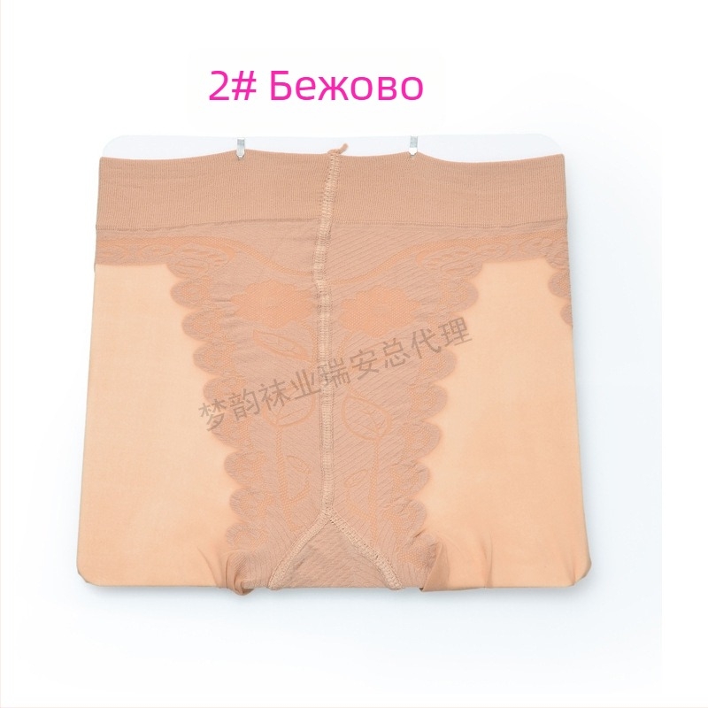 Dream Rhyme 6123 Ултра тънки велюрови колготки с бикини-разрез за повдигане на ханша и оформяне