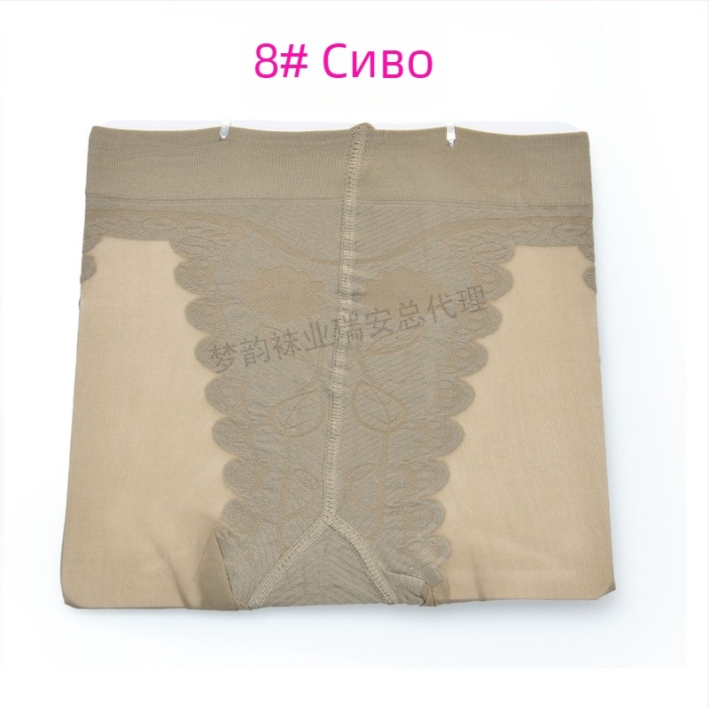 Dream Rhyme 6123 Ултра тънки велюрови колготки с бикини-разрез за повдигане на ханша и оформяне