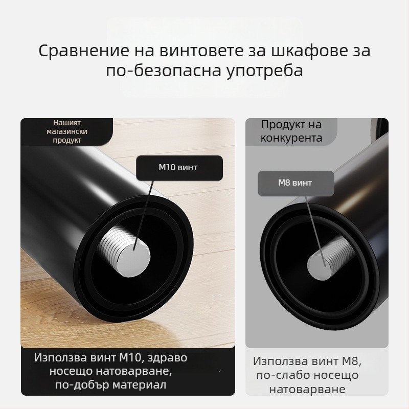 Cosma Регулируеми телескопични крака за мебели | универсално приложение, студено валцована стомана, модерен минималистичен стил