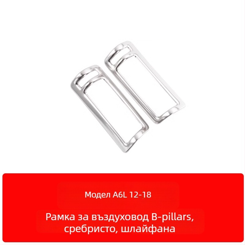 Zhan ke неръждаема стомана – рамка на централния контролен панел и облицовка на вътрешната врата за Audi A6L/A7 (12-18) – устойчива на надраскване и износване