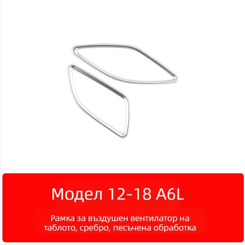 Zhan ke неръждаема стомана – рамка на централния контролен панел и облицовка на вътрешната врата за Audi A6L/A7 (12-18) – устойчива на надраскване и износване