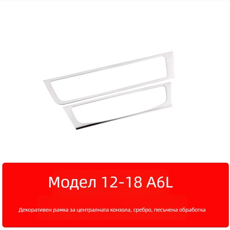 Zhan ke неръждаема стомана – рамка на централния контролен панел и облицовка на вътрешната врата за Audi A6L/A7 (12-18) – устойчива на надраскване и износване