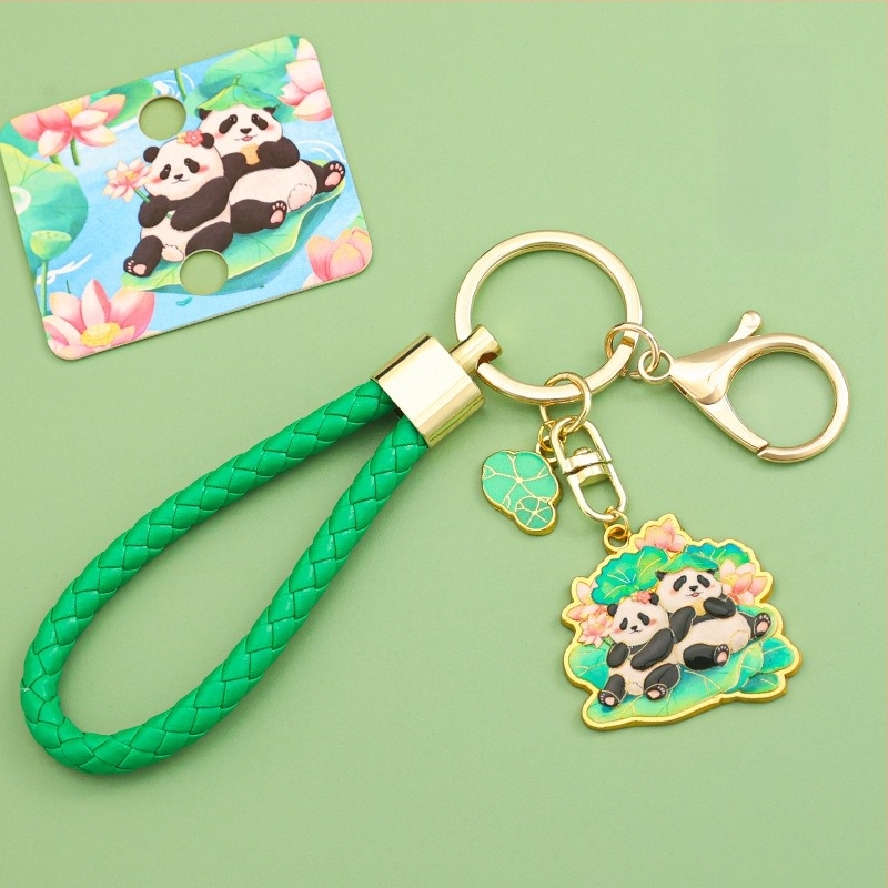Ключодържател Panda, метален, сладък стил (Идеален личен подарък; рождени дни, завършване)