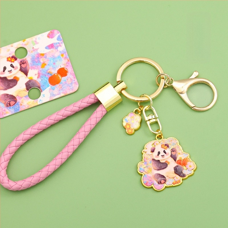 Ключодържател Panda, метален, сладък стил (Идеален личен подарък; рождени дни, завършване)