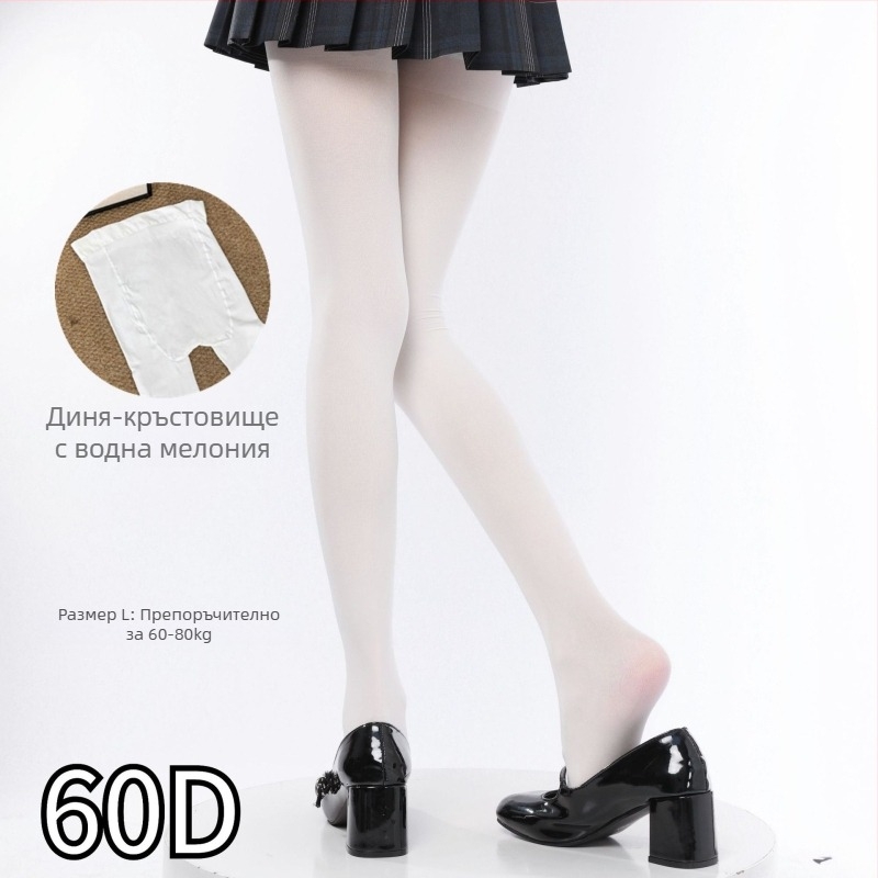 Чорапогащи Velvet Matte за тяло и крак – едноцветни, нейлон 80–90%, тънки, с крачета