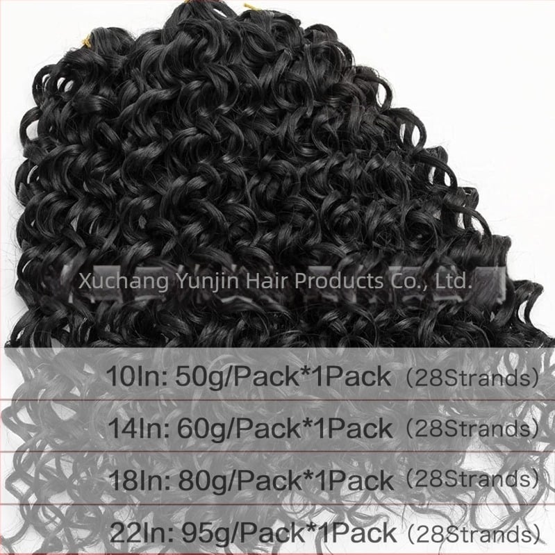 Yunjin YJ-GOGO Crochet перука - GoGo Curl, екзотичен стил, копринено влакно, механичен процес, промяна на формата