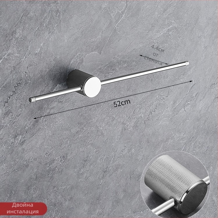 Меден държач за кърпи, четкано покритие, минималистичен едноетажен държач за баня, за съхранение, товар 10