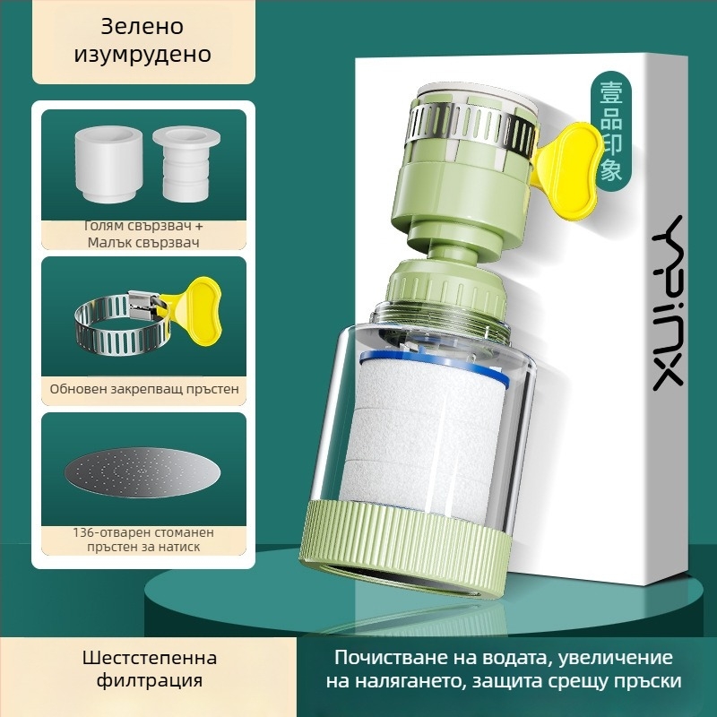 Филтър за чешмата с разширител за домашна кухня – PP материал, директен монтаж, контрол с единична дръжка, модел L10205, First Impression, стил Светъл лукс