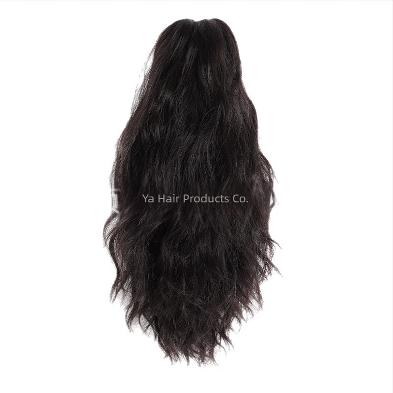 Понитайл екстеншън с голям клип, къдрава висока опашка, термоустойчиво синтетично влакно; може да се боядисва и да се къдри.