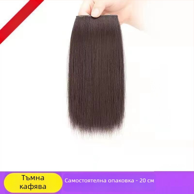 Ex06 Подобрител за обем на косата — две безшевни подложки за короната и страните, права коса, високотемпературна жица, механизъм, без боядисване и перманентно лечение