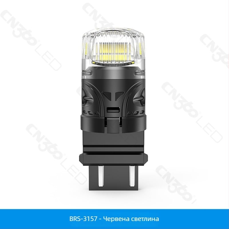 Cn360 Brs LED светлина за мигач на автомобил, 3W, 11-18V, 6000K, съвместима с 1156/1157/3156/3157/7440/7443/t10/t15/t20