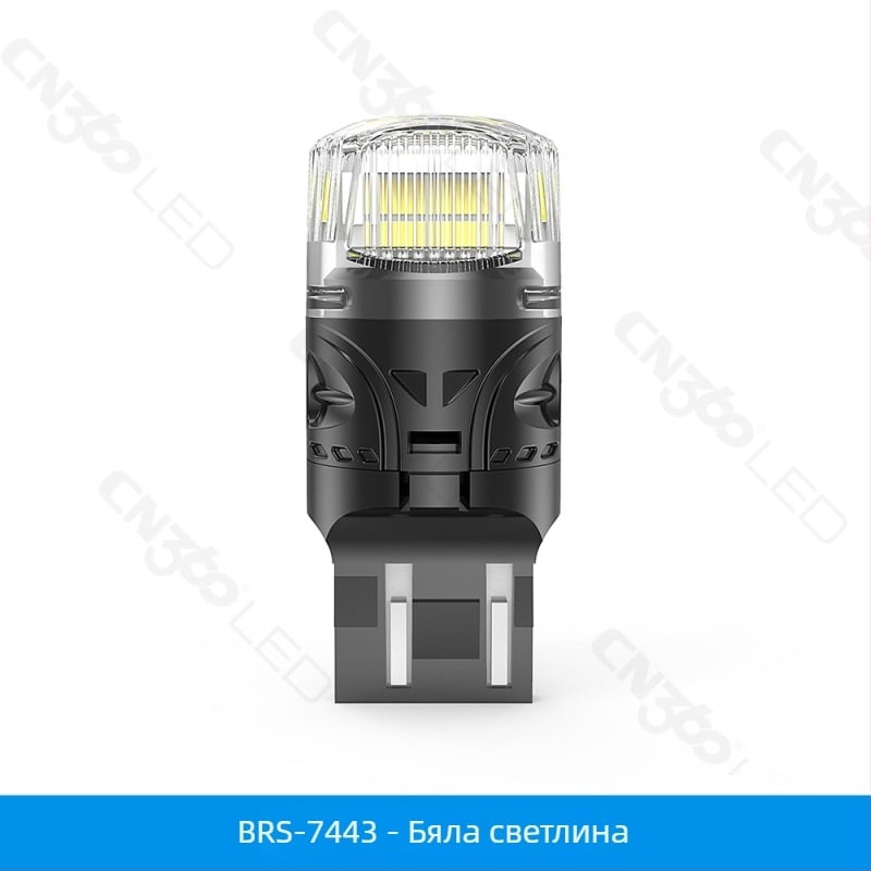Cn360 Brs LED светлина за мигач на автомобил, 3W, 11-18V, 6000K, съвместима с 1156/1157/3156/3157/7440/7443/t10/t15/t20