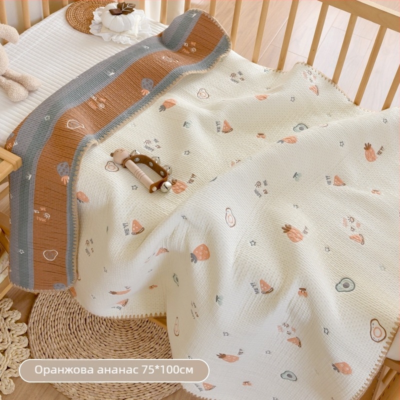 Бебешко одеяло за всички сезони, 100% памук, INS стил, за новородени и деца до 6 години, тегло 500-800 г