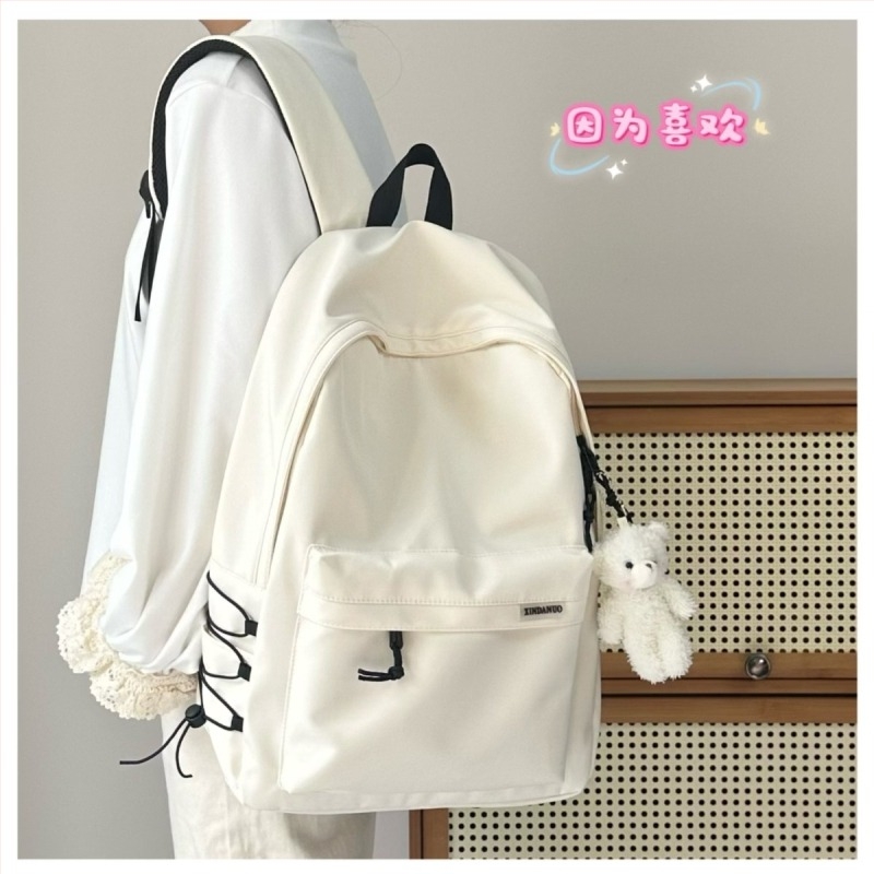 Учебна раница с голям капацитет, найлон, дишаща и водоустойчива, презрамки с въздушна подложка, градски минималистичен дизайн