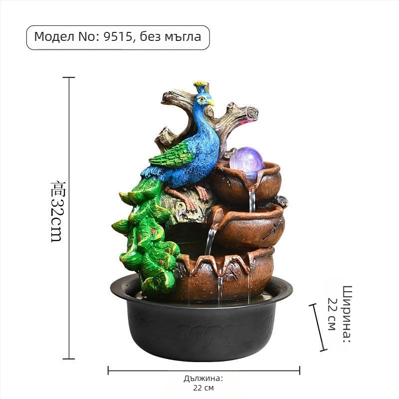 Десктоп фонтан украса – Смола – Лаконичен и модерен стил