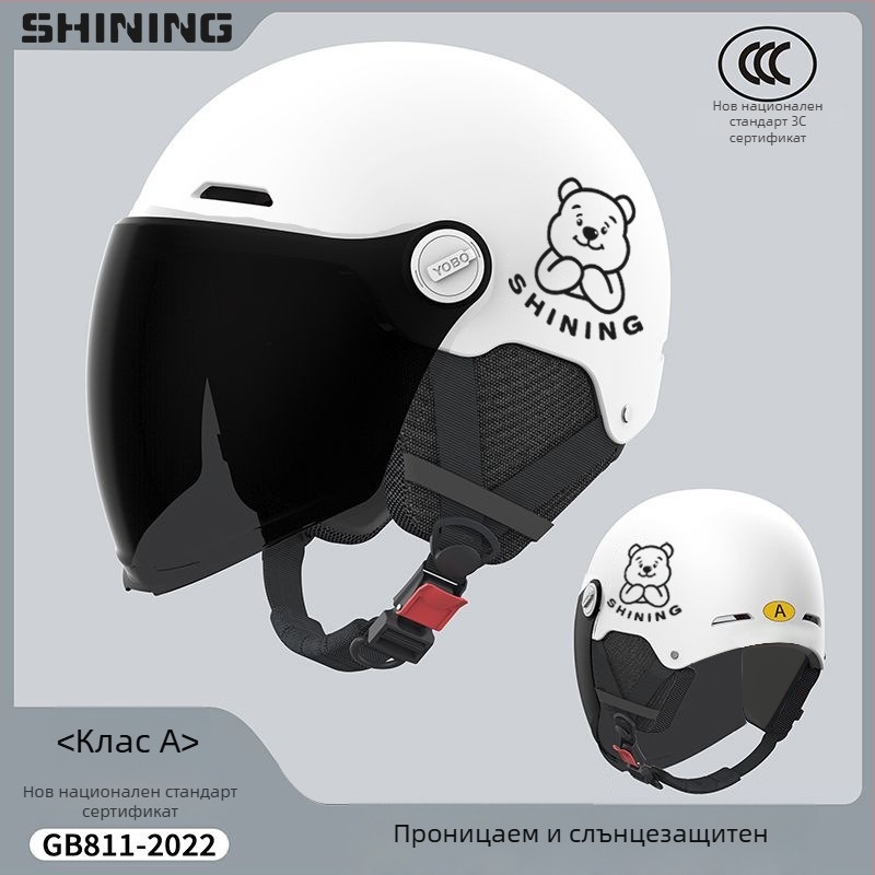 Каска за електрически велосипед, ABS корпус, 3C сертифицирана, унисекс половин каска, защита от слънцето през всички сезони