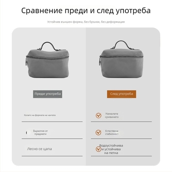 Luo baoshi козметична чанта от Dupont хартия, ултра-лека, подплатена