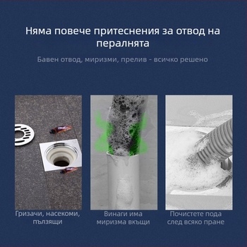 Електроплатиран водопроводен тройник за източване 4050 – за пералня и подов сифон, двустранен вход, модерен дизайн