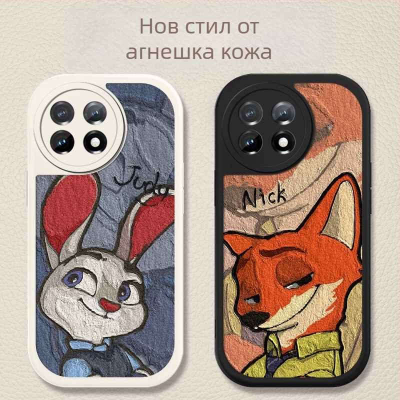 Защитен калъф за OnePlus смартфони – карикатурен дизайн, против изпускане, изкуствена кожа, боядисана повърхност, персонализируем