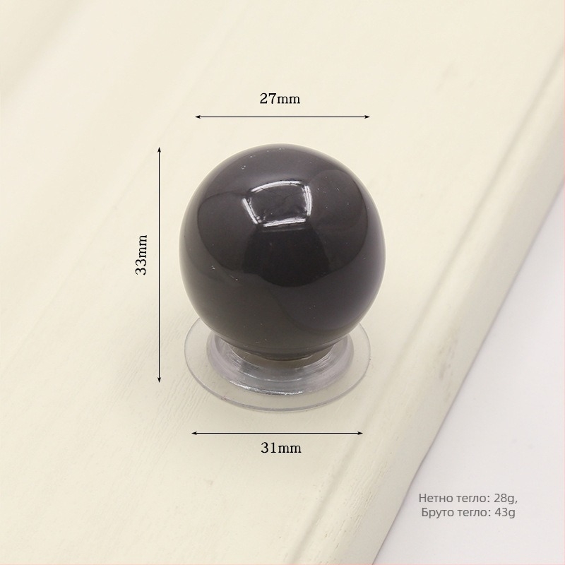 Дръжка за шкаф и чекмедже без пробиване, керамично-медна, модерен минимализъм, глазирана повърхност