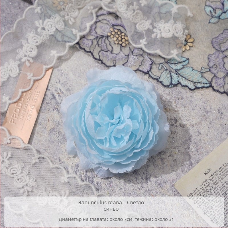 DIY аксесоар за коса с изкуствено копринено пионово цвете – ръчна изработка, реквизит за снимки и домашно облекло, марка Yixuan, модел 18904525367