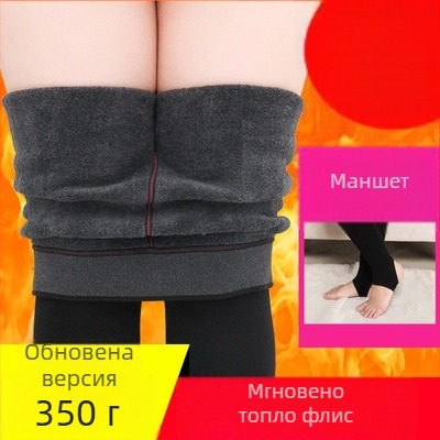 Дамски колготки с флисово подплатяване, ултра дебели, 100% найлон, топли и оформящи, прост стил