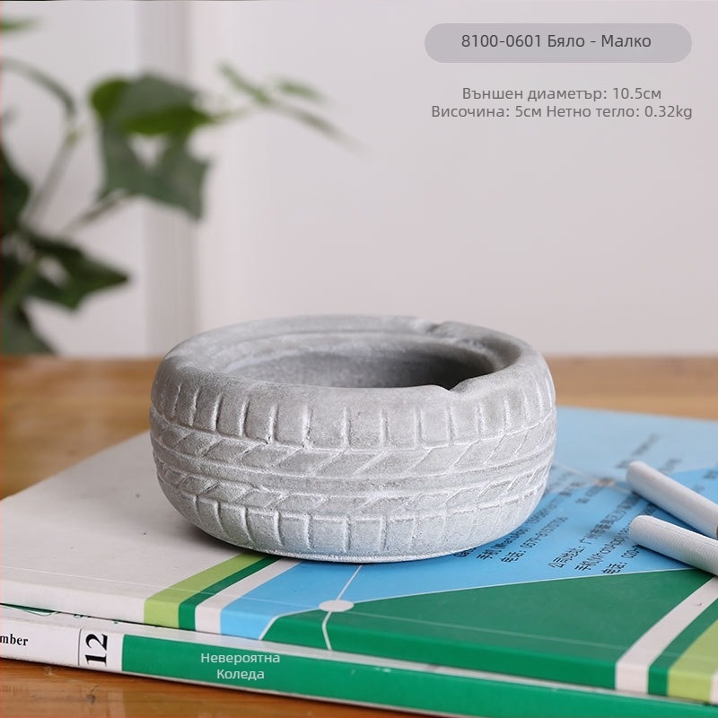 Настолен пепелник с форма на гума, минималистичен индустриален технологичен дизайн, модел AS65465161