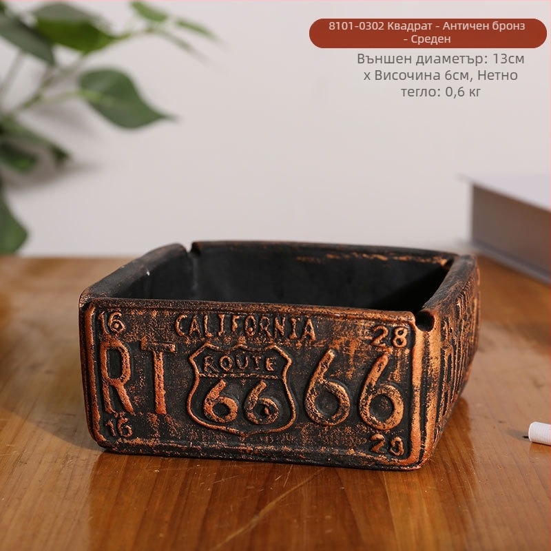 Настолен пепелник с форма на гума, минималистичен индустриален технологичен дизайн, модел AS65465161