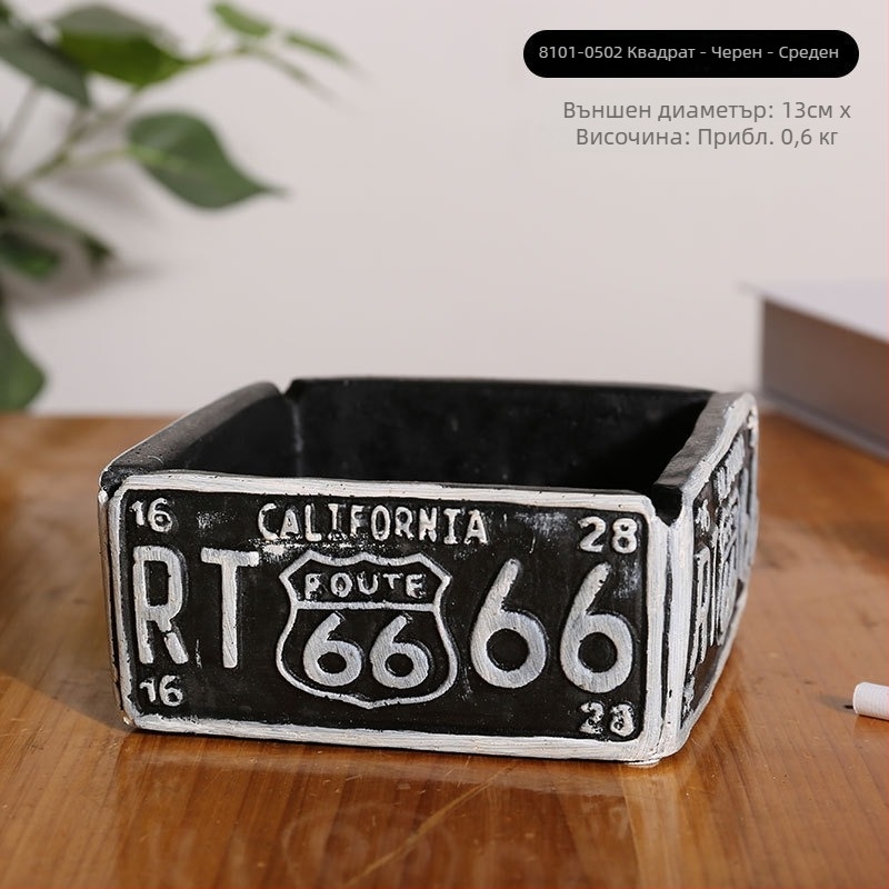 Настолен пепелник с форма на гума, минималистичен индустриален технологичен дизайн, модел AS65465161