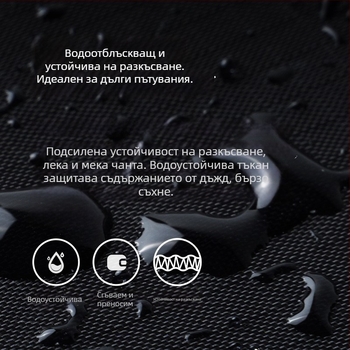 Унисекс ултралек сгъваем дуфел чанта за пътуване, 36–55 л, полиестер