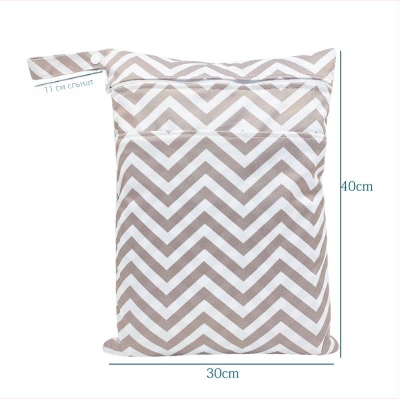 Чанта за пелени Beidi Bird, водоустойчива, с двойни ципове, мокро-сухо разделение, размери 30×40 см, модел 5965295