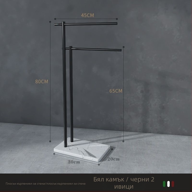 Подова стойка за кърпи от желязо, нов китайски стил, сертификация Watermarks, произход Китай, номер на сертификат 1