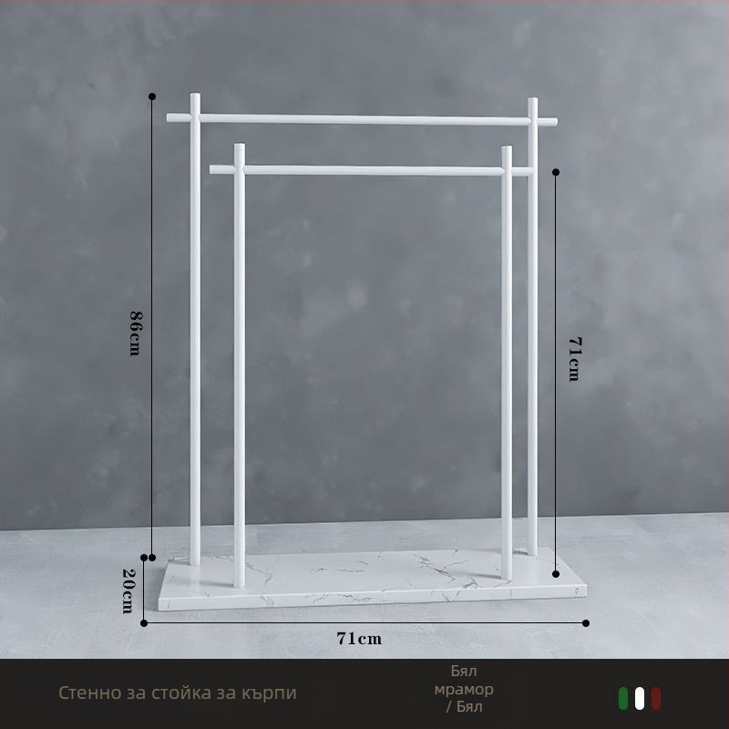 Подова стойка за кърпи от желязо, нов китайски стил, сертификация Watermarks, произход Китай, номер на сертификат 1