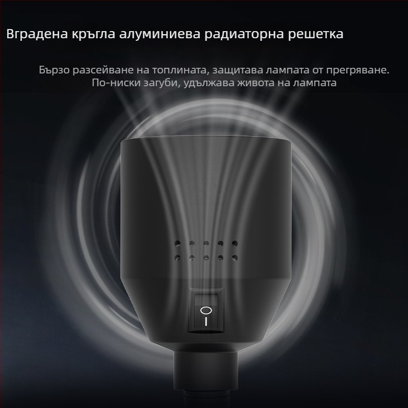 LED работна лампа за машини с магнитна основа и гъвкав маркуч за струг
