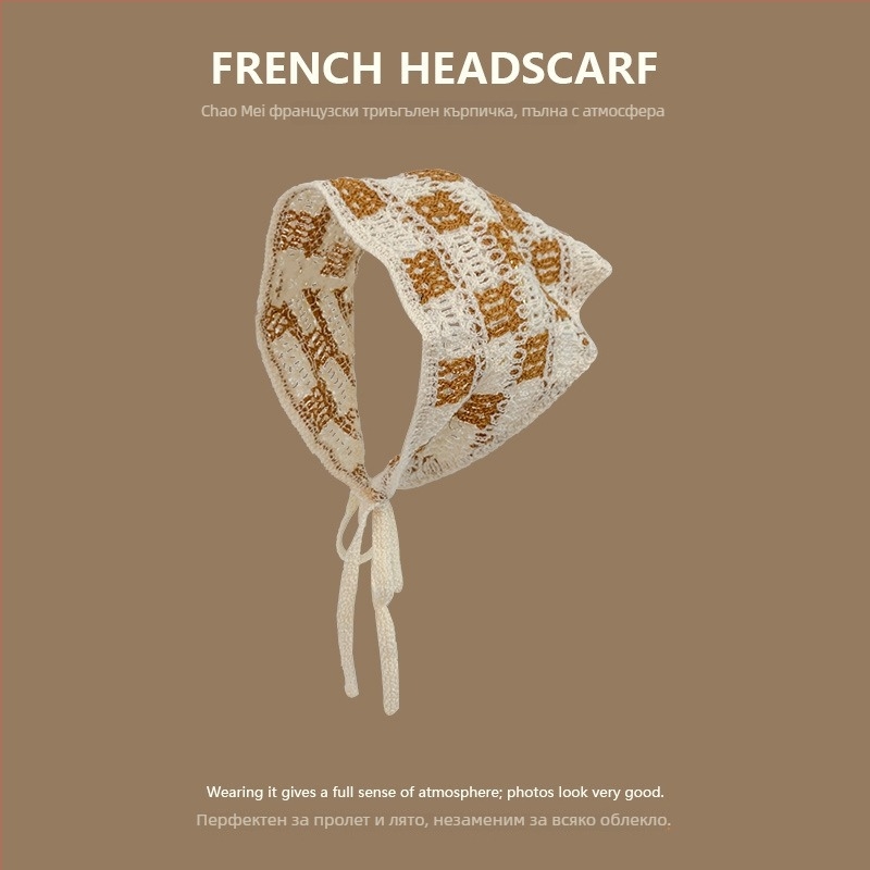 Лента за глава, корейски стил, унисекс, акрил, геометричен дизайн