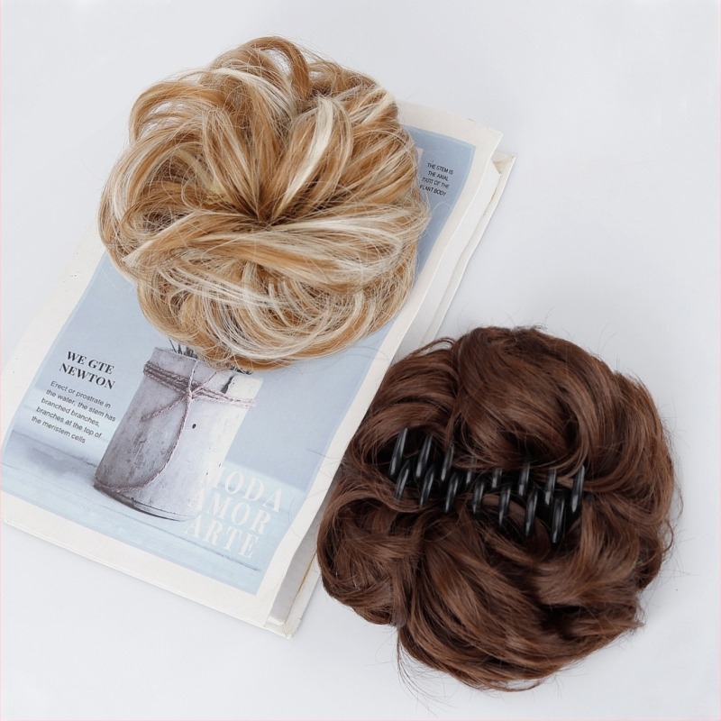 Парик с опашка и клип за коса – кок, високотемпературна коприна, механична обработка, модел ZJFQCB