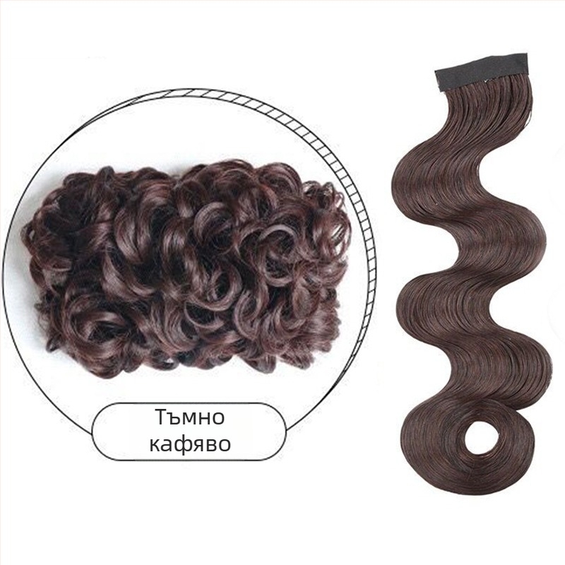 Перука с челка Yuxinde — високотемпературна коса, оформяне за оформяне, античен стил големи вълни, прегънати чела в стил Република Китай, вдъхновена от стар Шанхай