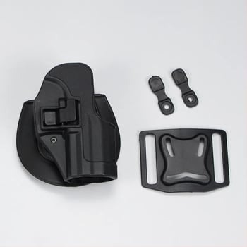 Външен тактически кобур за бърз достъп — ABS талия кобур за пистолет, съвместим с M1911/M92/P226/USP/Glock 17
