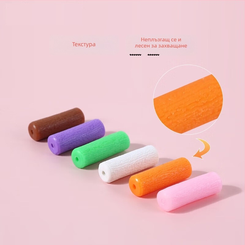 ортодонтска силиконова дъвкалка с куха конструкция, за възрастни, плодово ароматизирана, опаковка 1000 бр