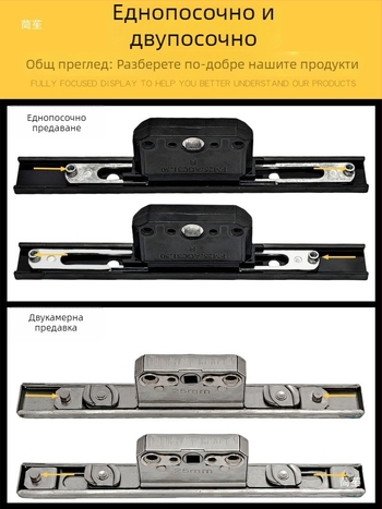 Кутия за заключване за алуминиев касетен прозорец, тяло на предавателното заключване и компоненти за линковано заключване